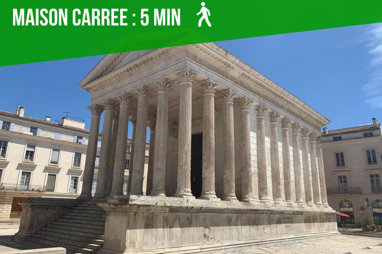 La Balade Nimoise Center Car Park Ac Lägenhet Nîmes Exteriör bild